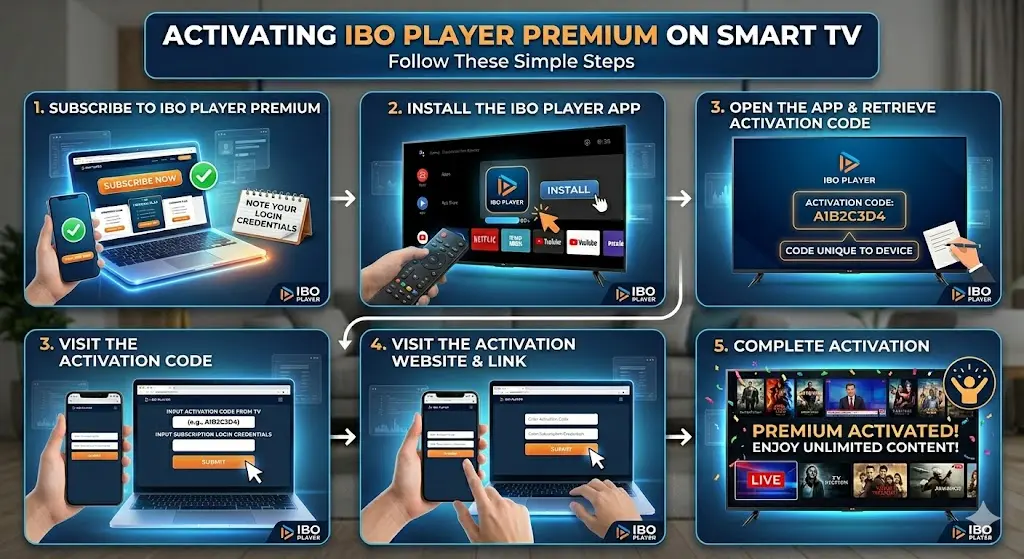 How to Activate IBO Player Premium on Your Smart TV