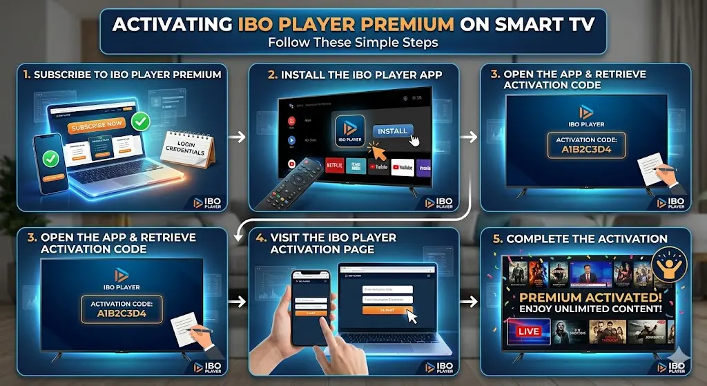 How to Activate IBO Player Premium on Your Smart TV
