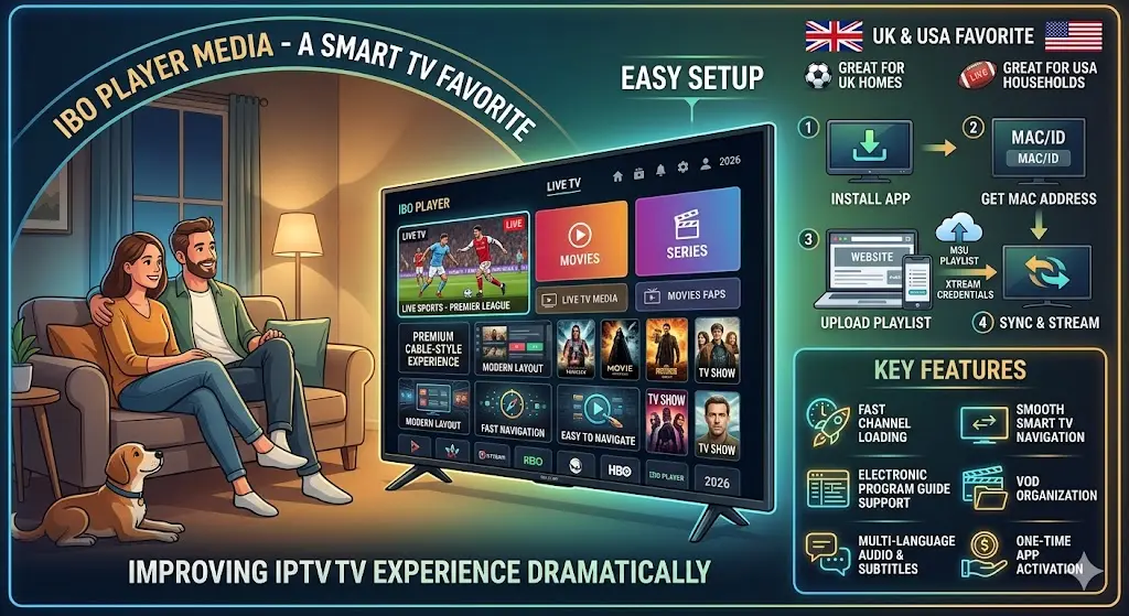 Best IPTV Subscription in UK/USA (2026 Updated)