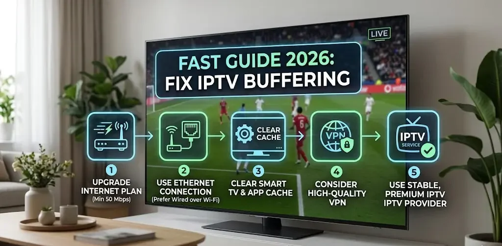 Fix IPTV Buffering on Smart TVs in 2026 Fast Guide