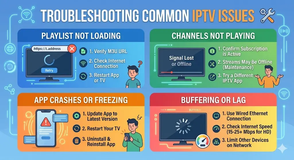 Set Up IPTV M3U Playlist on Samsung & Android TV