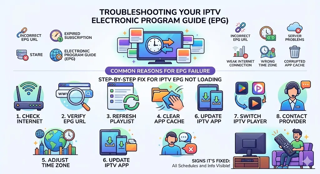 IPTV EPG Not Loading: How to Fix It Guide 2026