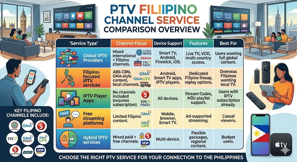 IPTV Service for Filipino Channels Abroad