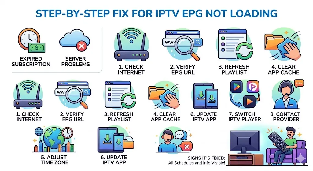 IPTV EPG Not Loading: How to Fix It Guide 2026