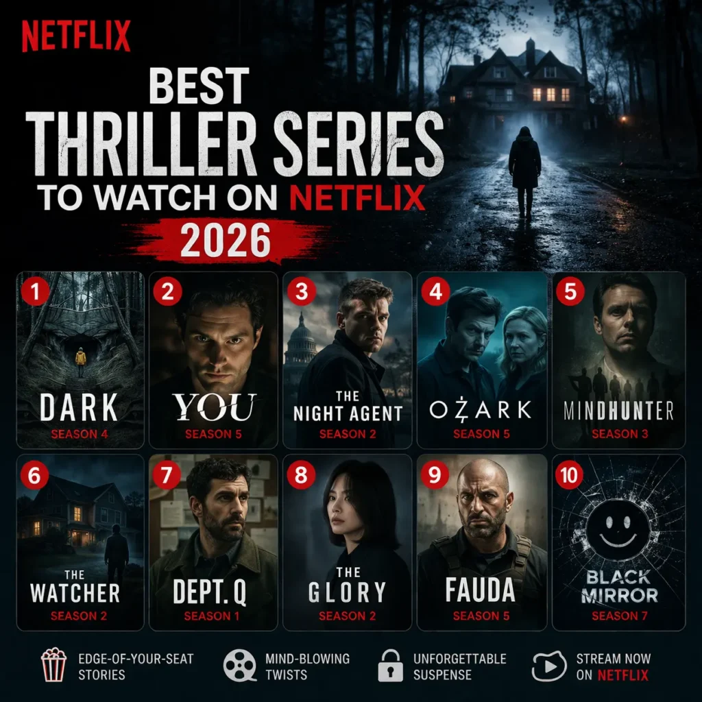 Best thriller series to watch on Netflix 2026