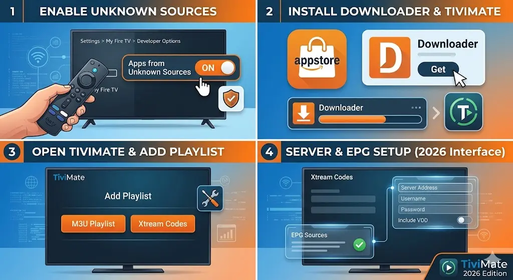 TiviMate Setup Guide for Firestick: 2026 Walkthrough