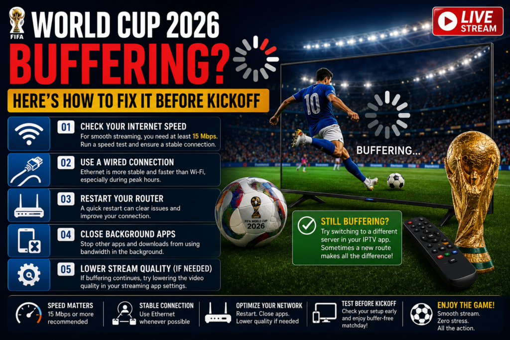 World Cup 2026 Buffering? Here's How to Fix It Before Kickoff gnereta an image
